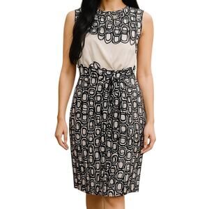 DVF Diane Von Furstenberg Amami Grey Silver Silk Sleeveless Midi Dress Size 4
